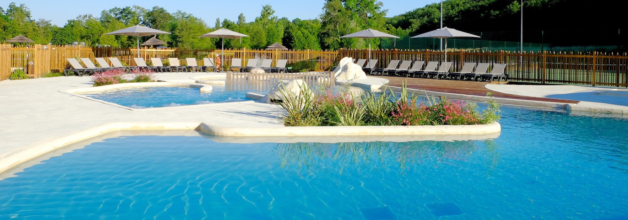 Camping Pomport Beach Dordogne , piscines, camping bergerac, monbazillac